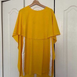 Mini Zara yellow dress with open back